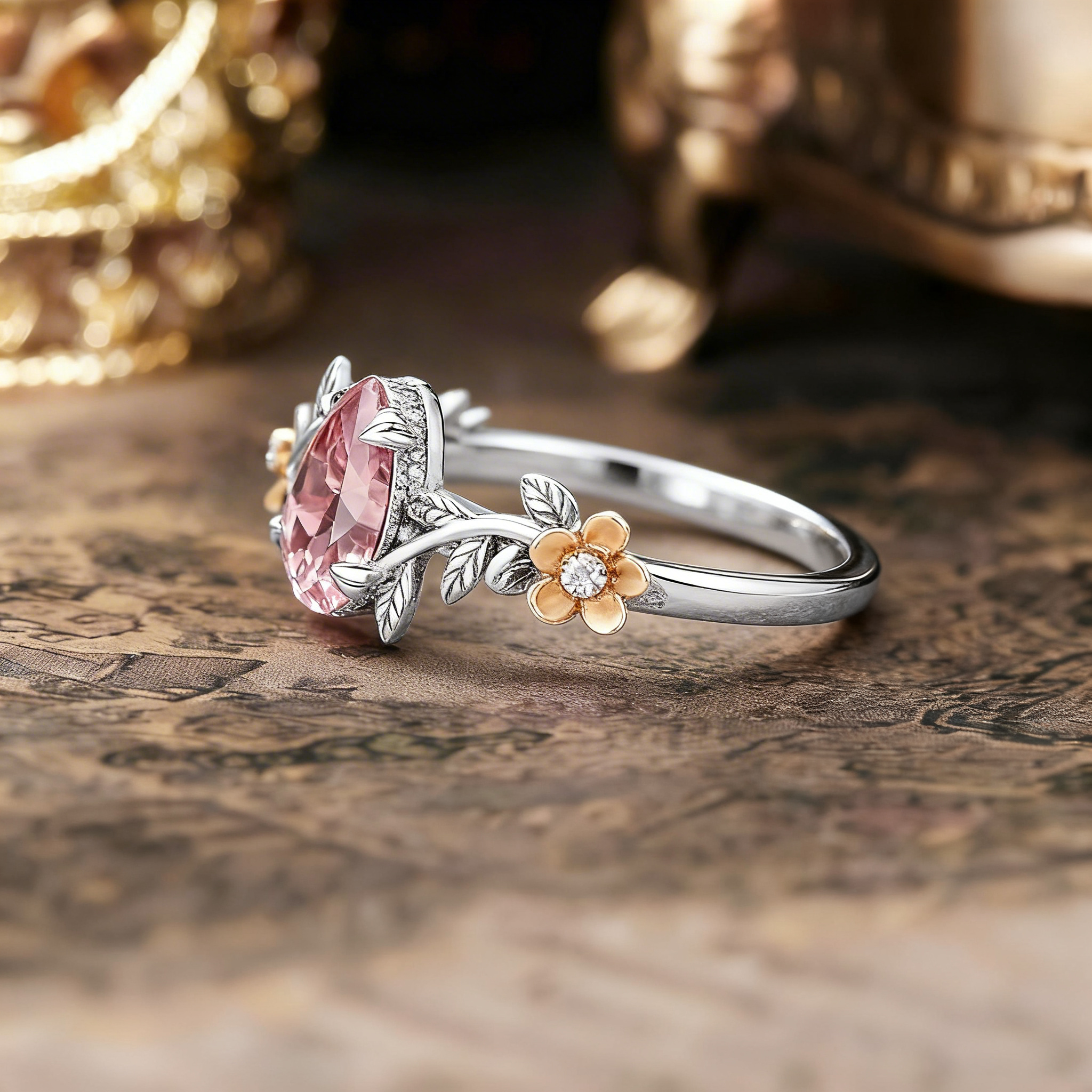 Nartyajewelry | Branch & Flower Papalacha Engagement Ring